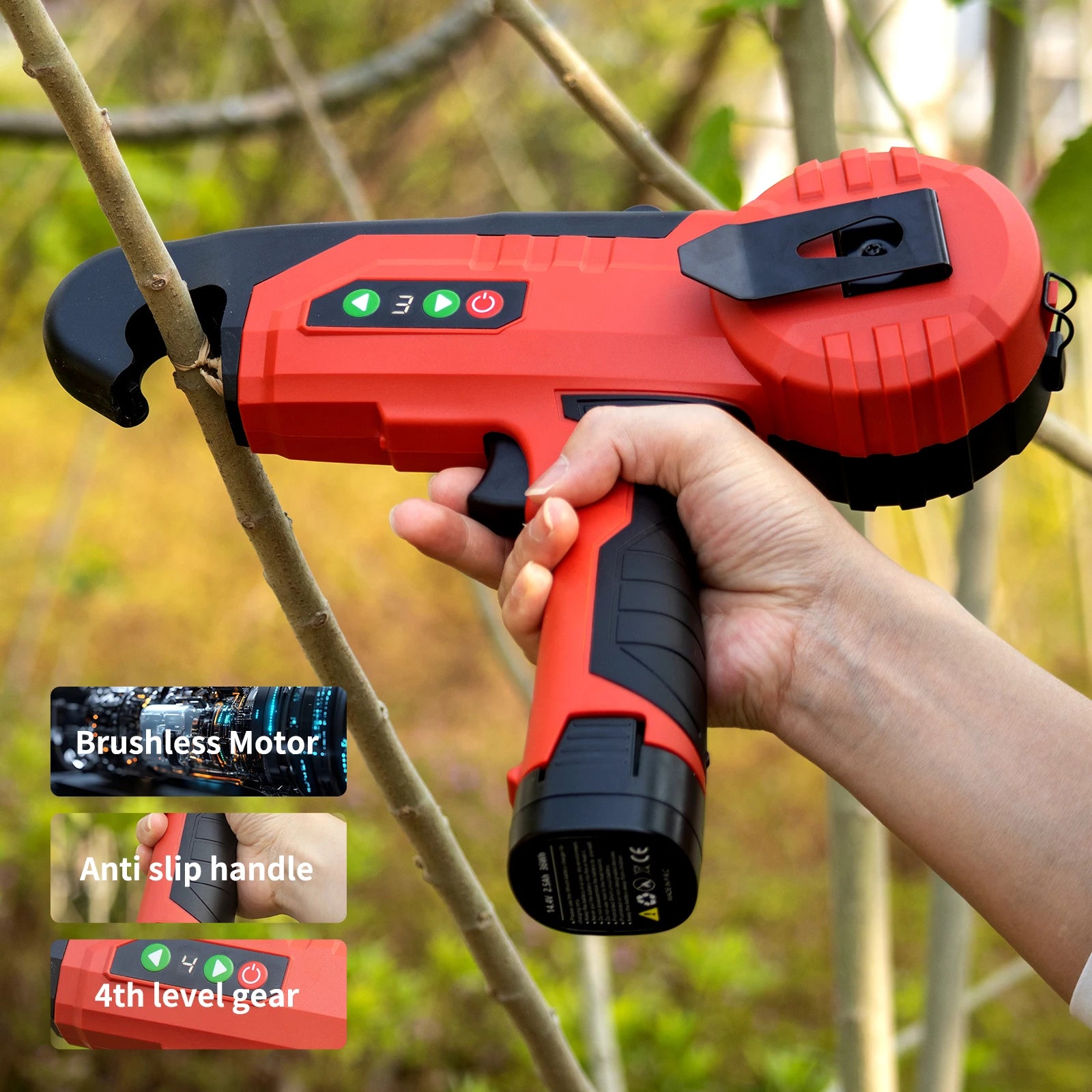 16.8V Garden Tools Garter Plants Branch Electric Tying Binding Machine Minced Vegetable Tapetool Tapener Tapes Home
