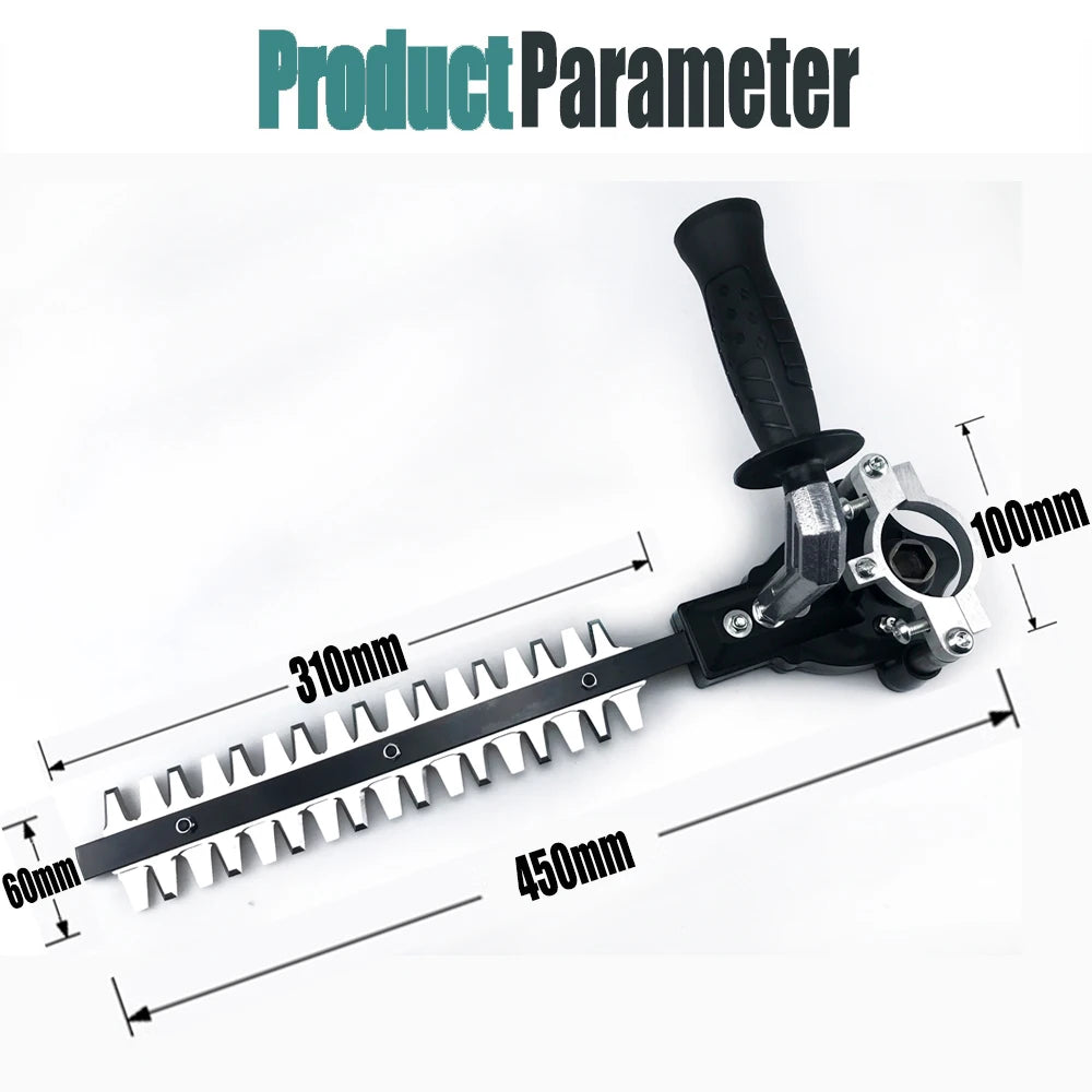 Angle Grinder Refit Garden Pruning Machine Tools Hedge Trimmer Pruning Tool Garden Home Compatible with 110/115 Type Angle Grind