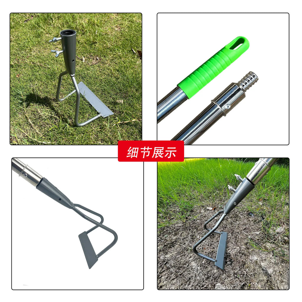 New Weeding Rake Gardening Lawn Weeding Shovel Garden Soft Soil Hoe for Vegetable Gardens Agricultural Stainless Steel Hoe Tools